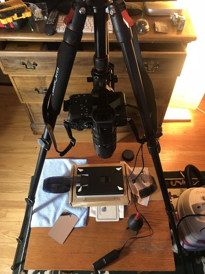 Low-effort camera scanning my first roll of home-developed film